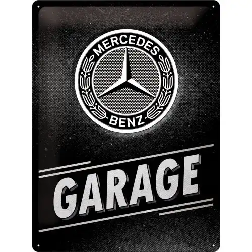 Nostalgic Art Mercedes-Benz Garage 30x40cm Large Metal Tin Sign Home Wall Decor