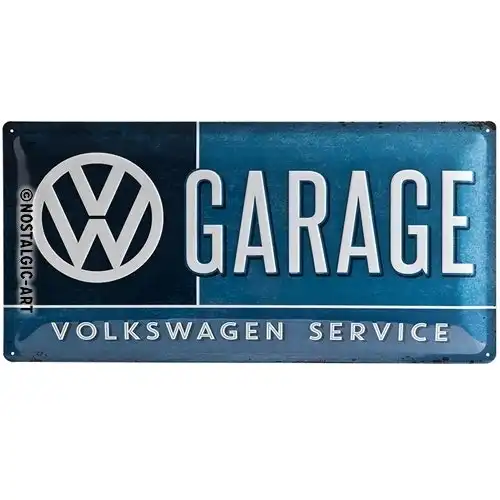 Nostalgic Art VW Garage 25x50cm Metal Long Sign Home/Office Hanging Wall Decor