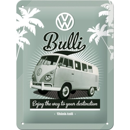 Nostalgic Art 15x20cm Small Wall Hanging Metal Sign Volkwagen Retro Bulli Decor