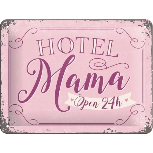 Nostalgic Art 15x20cm Small Wall Hanging Metal Sign Hotel Mama Home/Cafe Decor