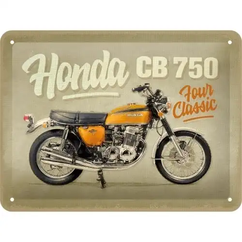 Nostalgic Art XL Sign 15x20cm Wall Hanging Decor Honda MC CB 750 Four Classic