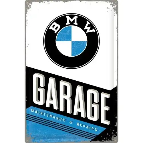 Nostalgic Art BMW Garage 40x60cm XL Metal Sign Home/Office Wall Hanging Decor