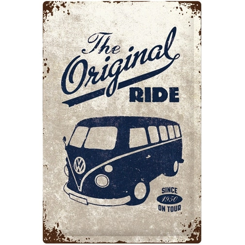 Nostalgic Art VW Bulli The Original Ride 40x60cm XL Metal Sign Home Wall Decor