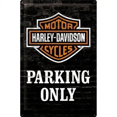 Nostalgic Art Harley-Davidson Parking Only 40x60cm XL Metal Sign Home Wall Decor