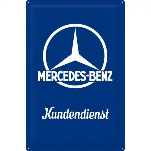 Nostalgic Art Mercedes-Benz Customer Service 40x60cm XL Metal Sign Wall Decor
