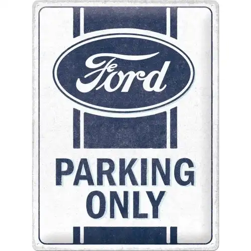 Nostalgic Art Large Sign 30x40cm Metal Wall Hanging Home Decor Ford Parking Only