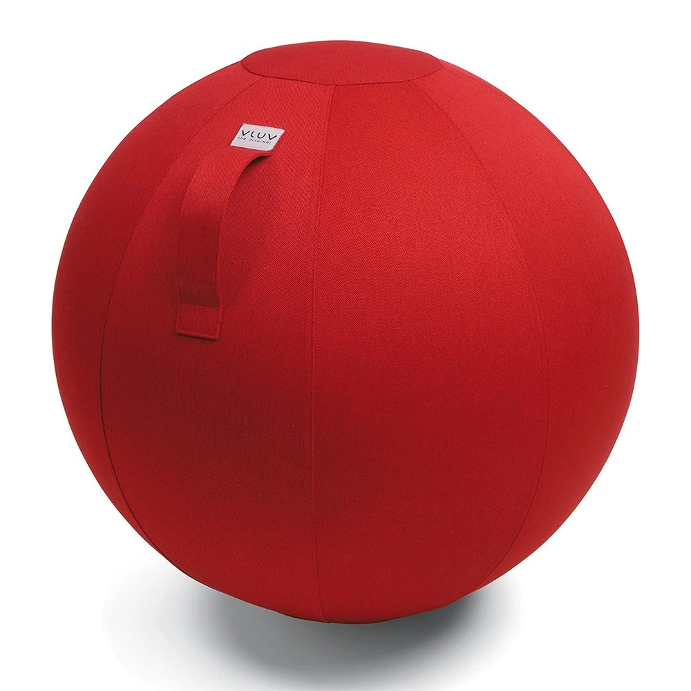 Vluv Leiv Seating Ball 65cm Round Chair Home/Office Seat Ergonomic Decor Ruby