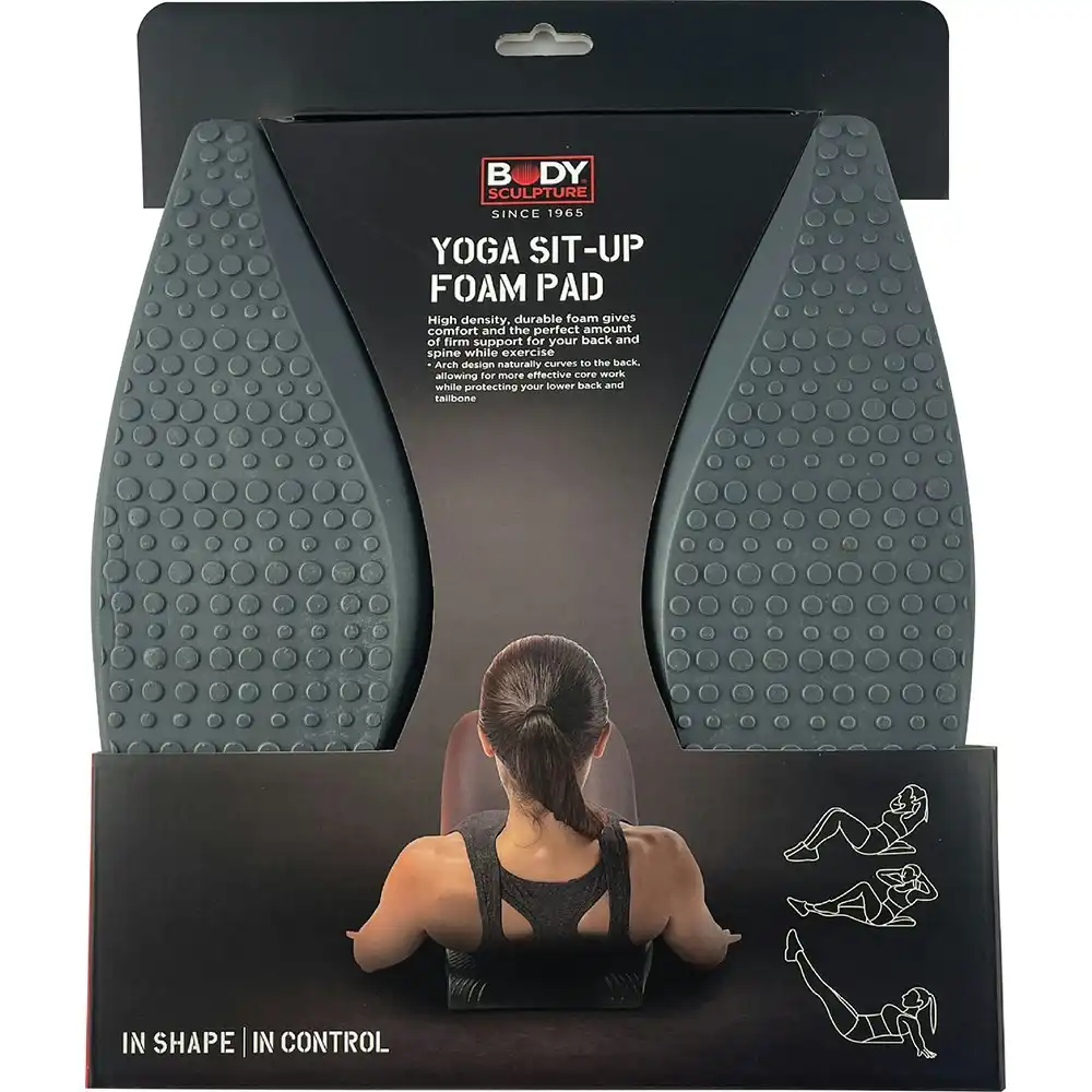 Body Sculpture Yoga Sit-Up Foam Pad Back Support Ab Core Training Exercise Black