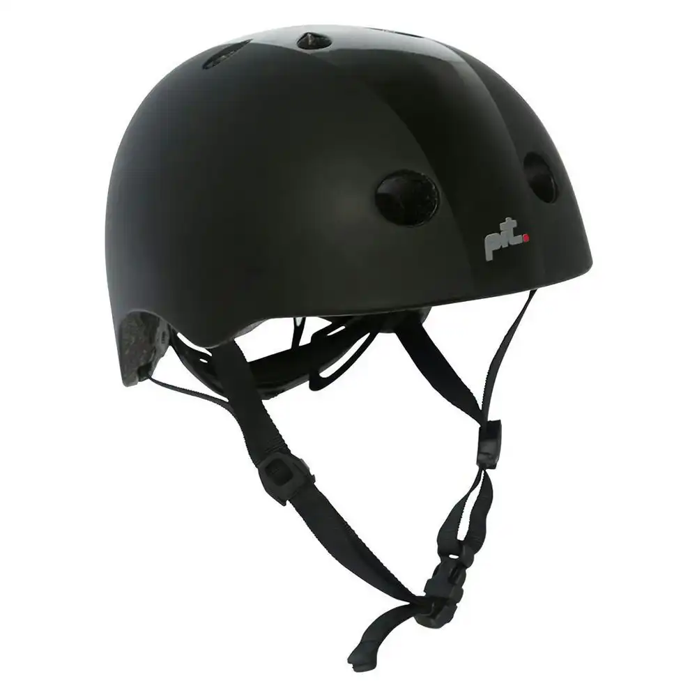 Pit Bicycle/Bike/Sport Inlaid Strap Helmet Small/Medium Fits 54-58cm Matte Black