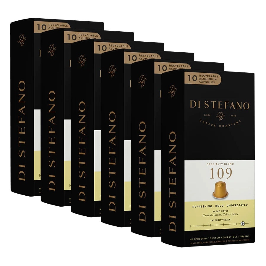 60pc Di Stefano 54g Coffee Capsules/Pod Speciality Blend 109 f/Nespresso Machine