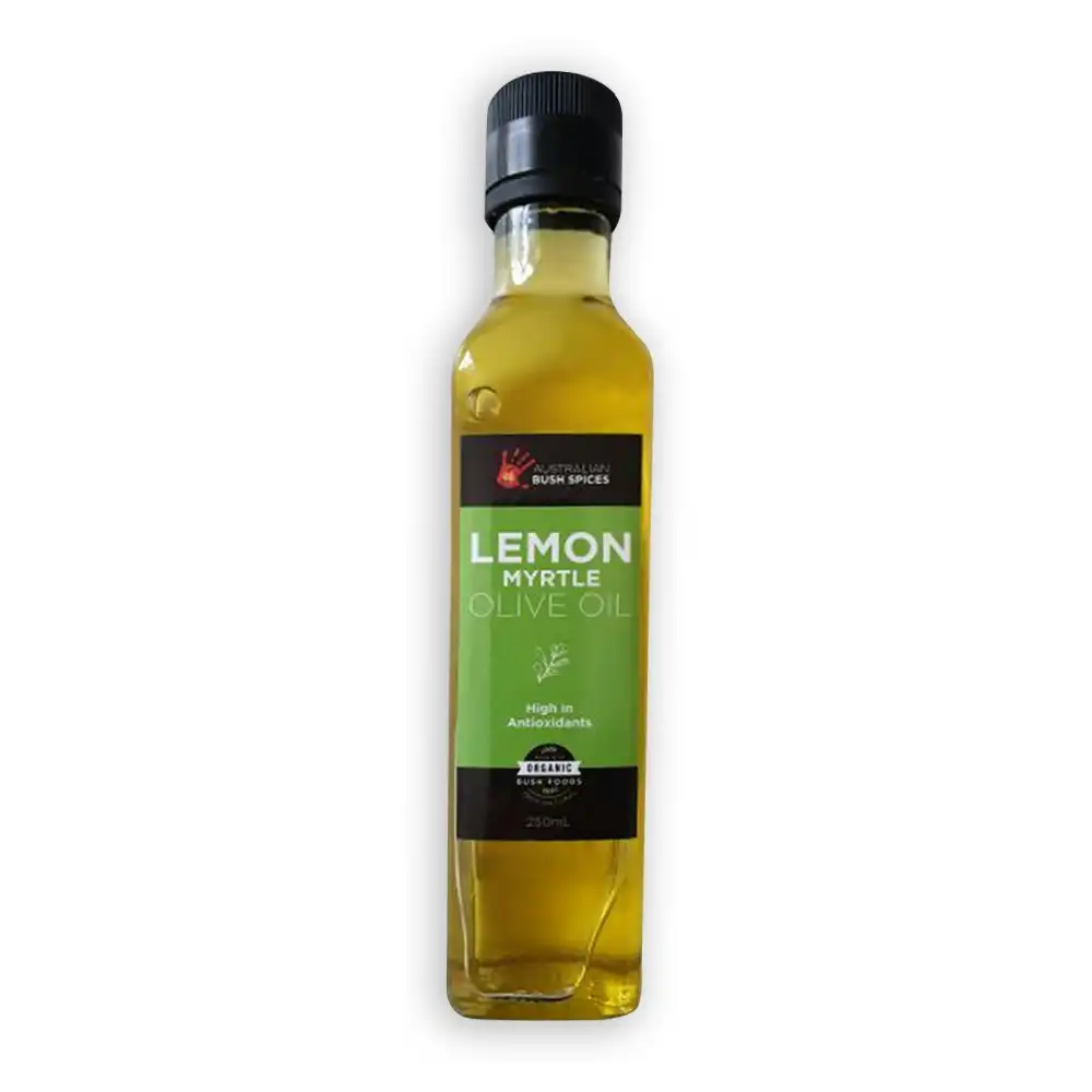 2x Australian Bush Spices Olive Oil infused w/ Lemon Myrtle Bottle 250ml Cooking