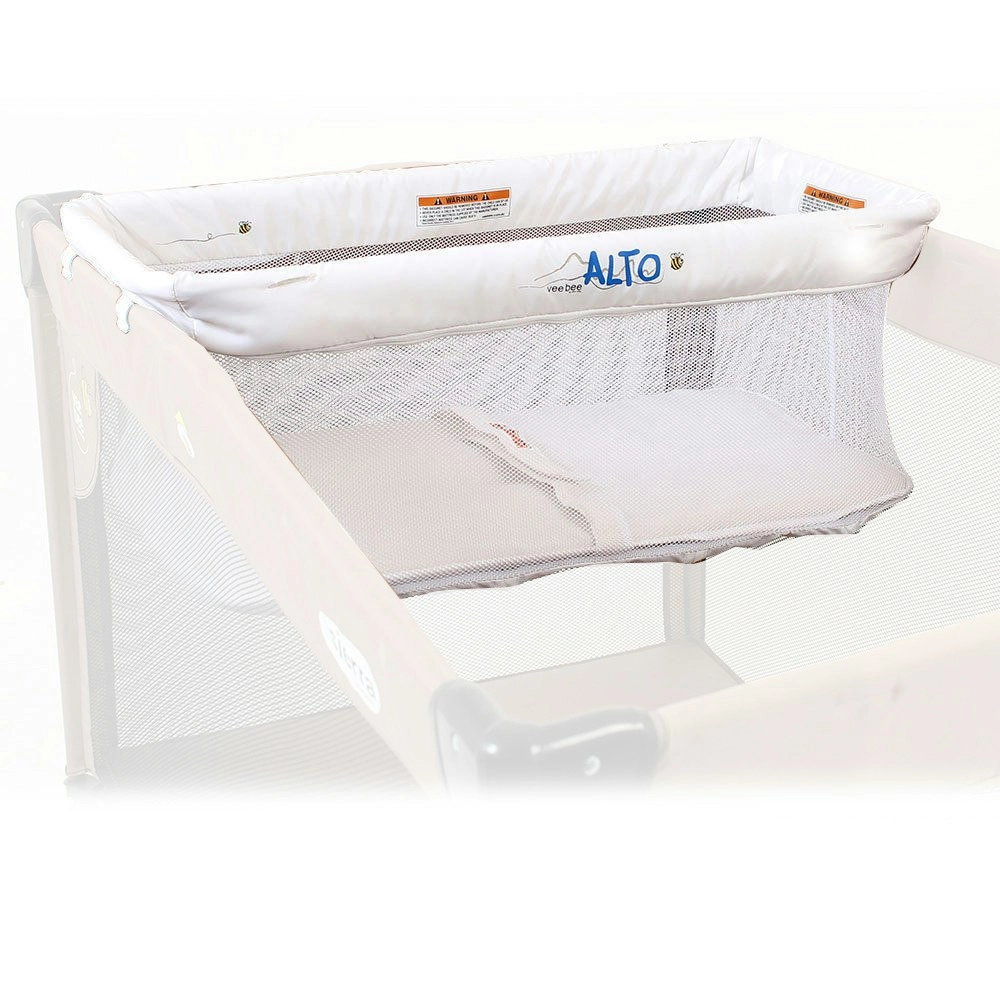 Vee Bee Alto White Newborn/Baby Bassinet/Hammock for Most Portable Cot/Commuter