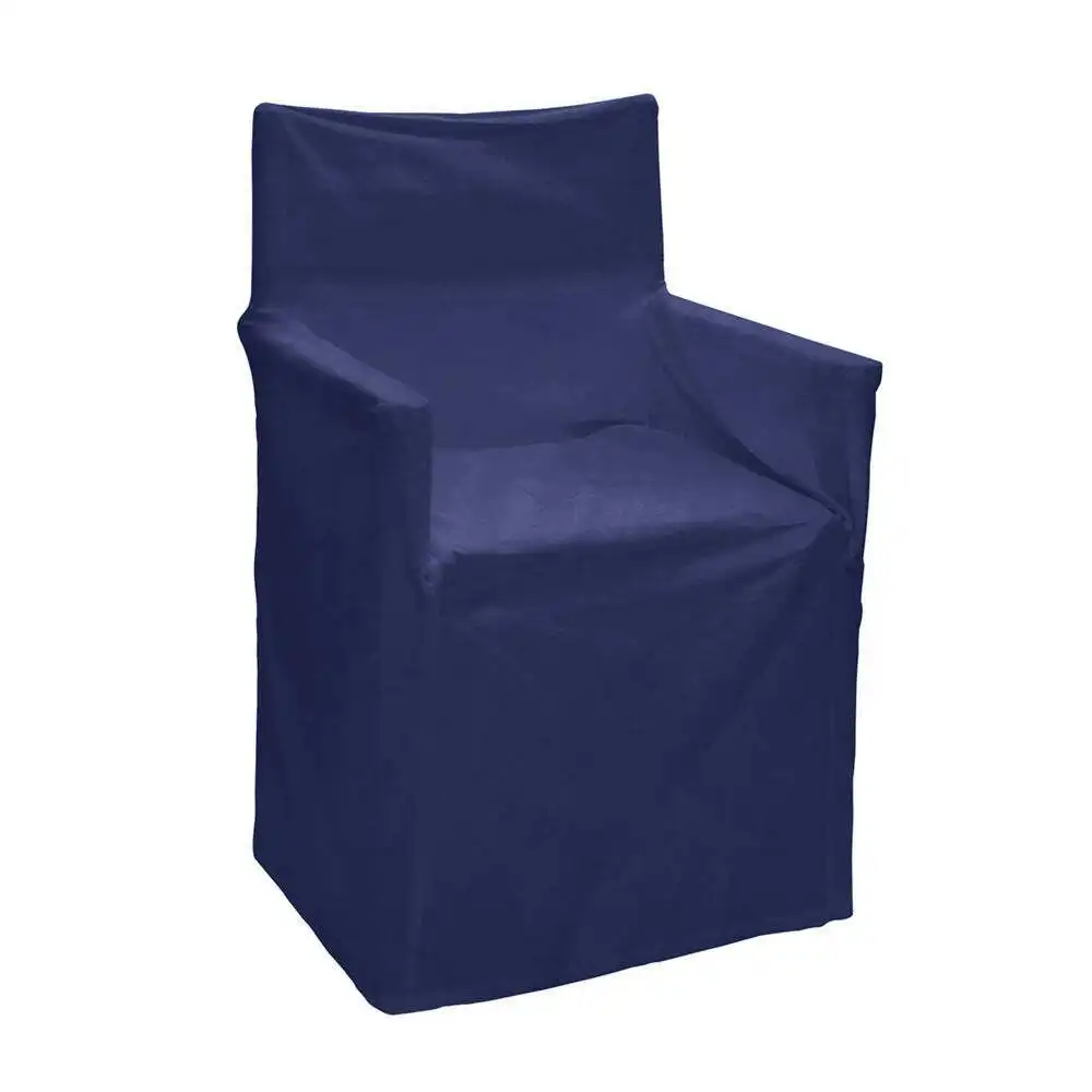 J.Elliot Outdoor Solid Director Chair/Seat Cotton Cover/Protector Standard Blue