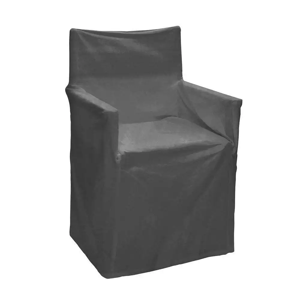 J.Elliot Outdoor Solid Director Chair Cotton Cover/Protector Standard Gray/Black