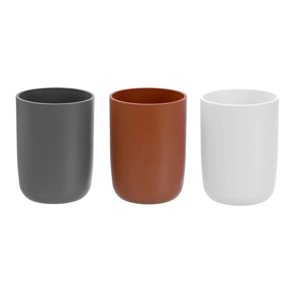 3x Boxsweden Bano Essentials 350ml/10cm Bathroom Tumbler Holder Organiser ASST