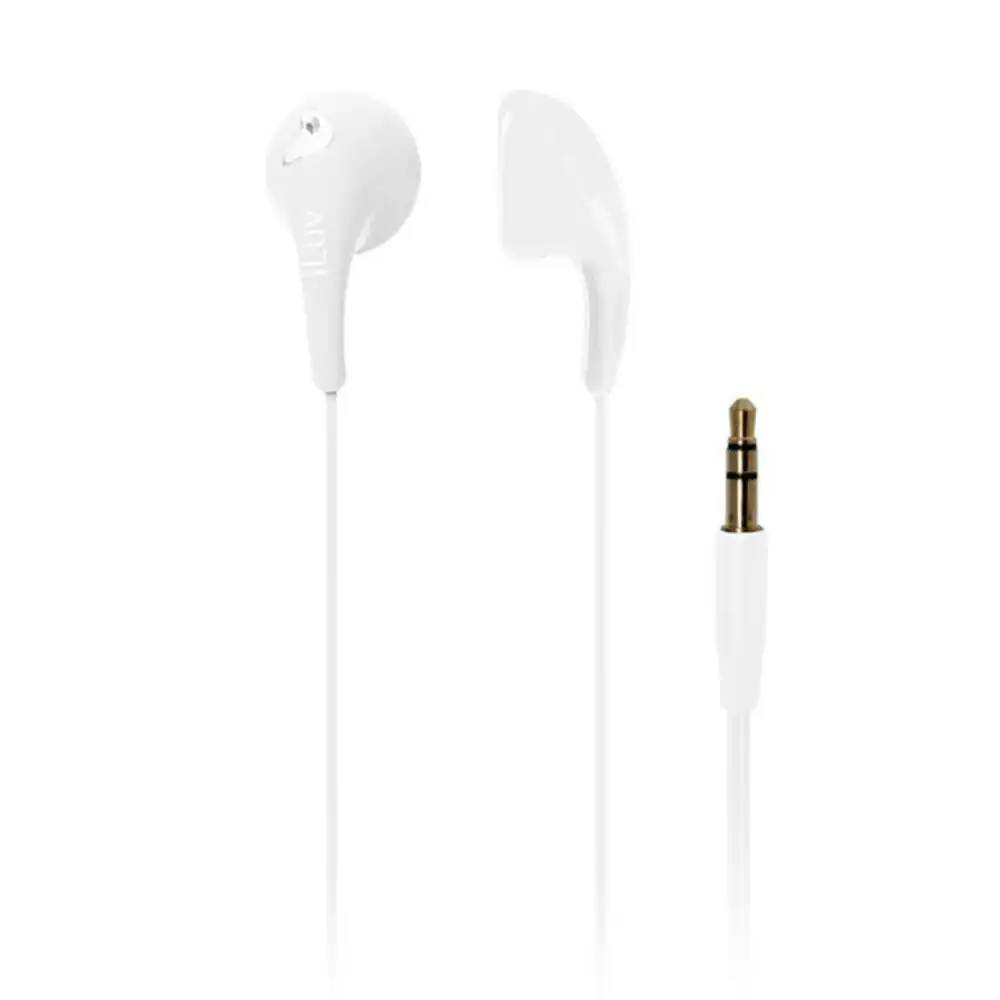 ILuv White Bubble Gum 2 Earphones Headphones In-Ear for iPhone Android MP3 iPod