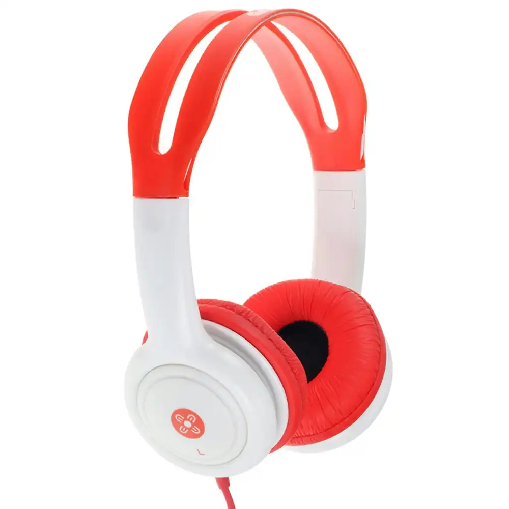 Moki Volume Limited Kids On Ear Headphones/Headband 3.5mm Jack/1.2m CBL Red 3y+