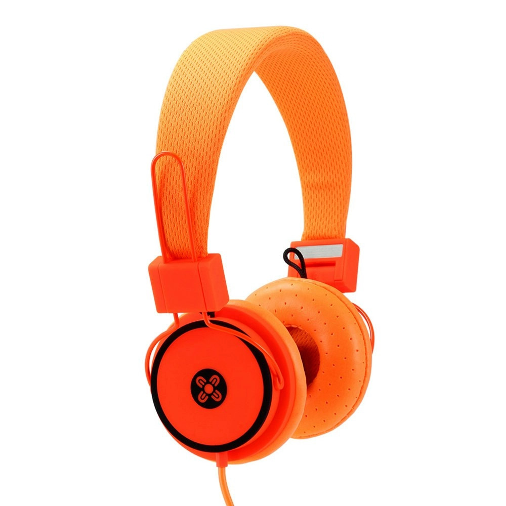 Moki Hyper Headphones On Ear Cup Headband Foldable/3.5mm Jack/1.2m Cable Orange