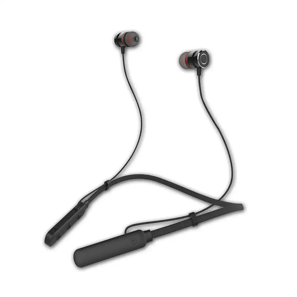 Sansai Wireless Bluetooth Sport In-Ear Earphones w/ Mic for Smartphones Black