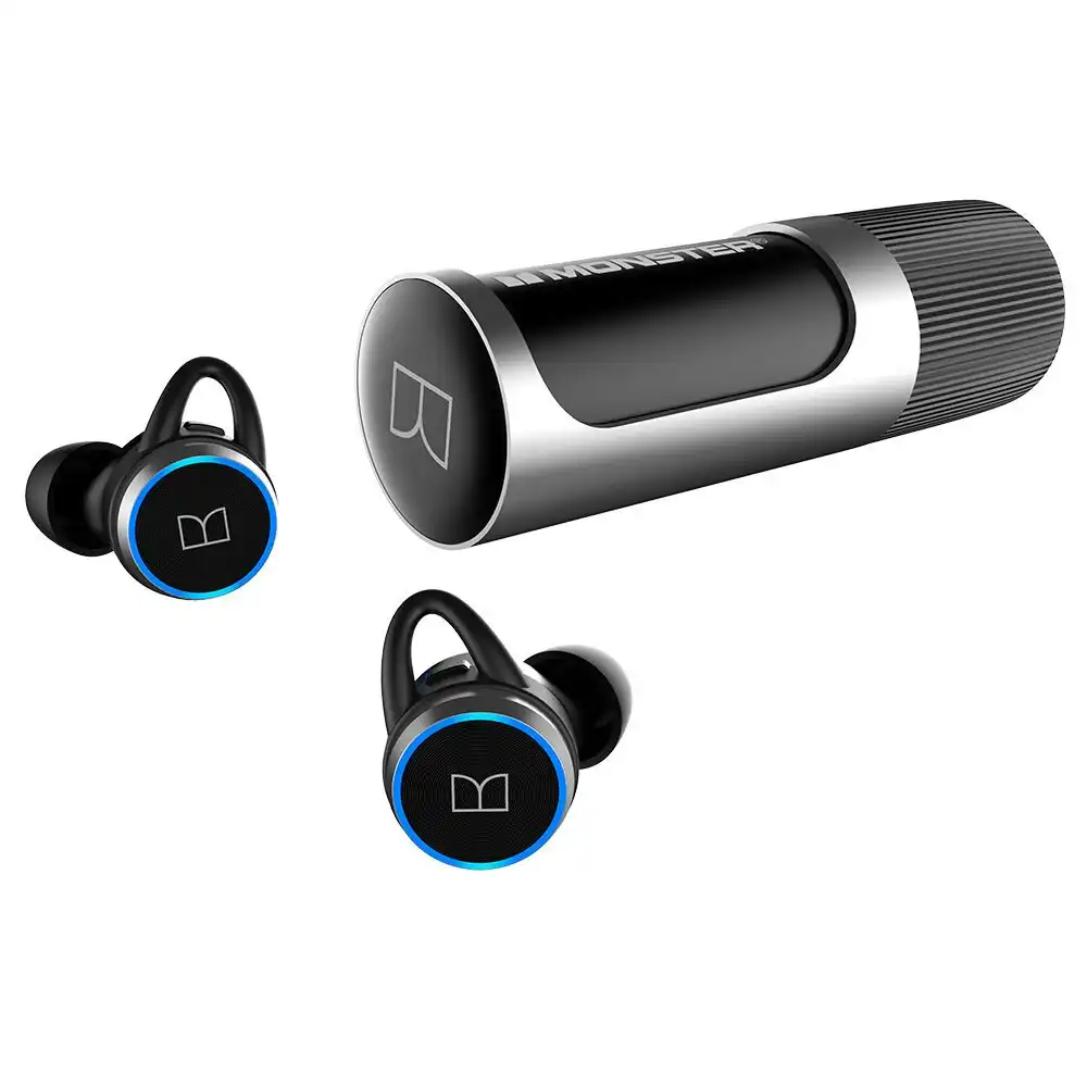 Monster Bluetooth Achieve 101 Airlinks Wireless In-Ear Earphones w/ Mic/IPX5 BLK