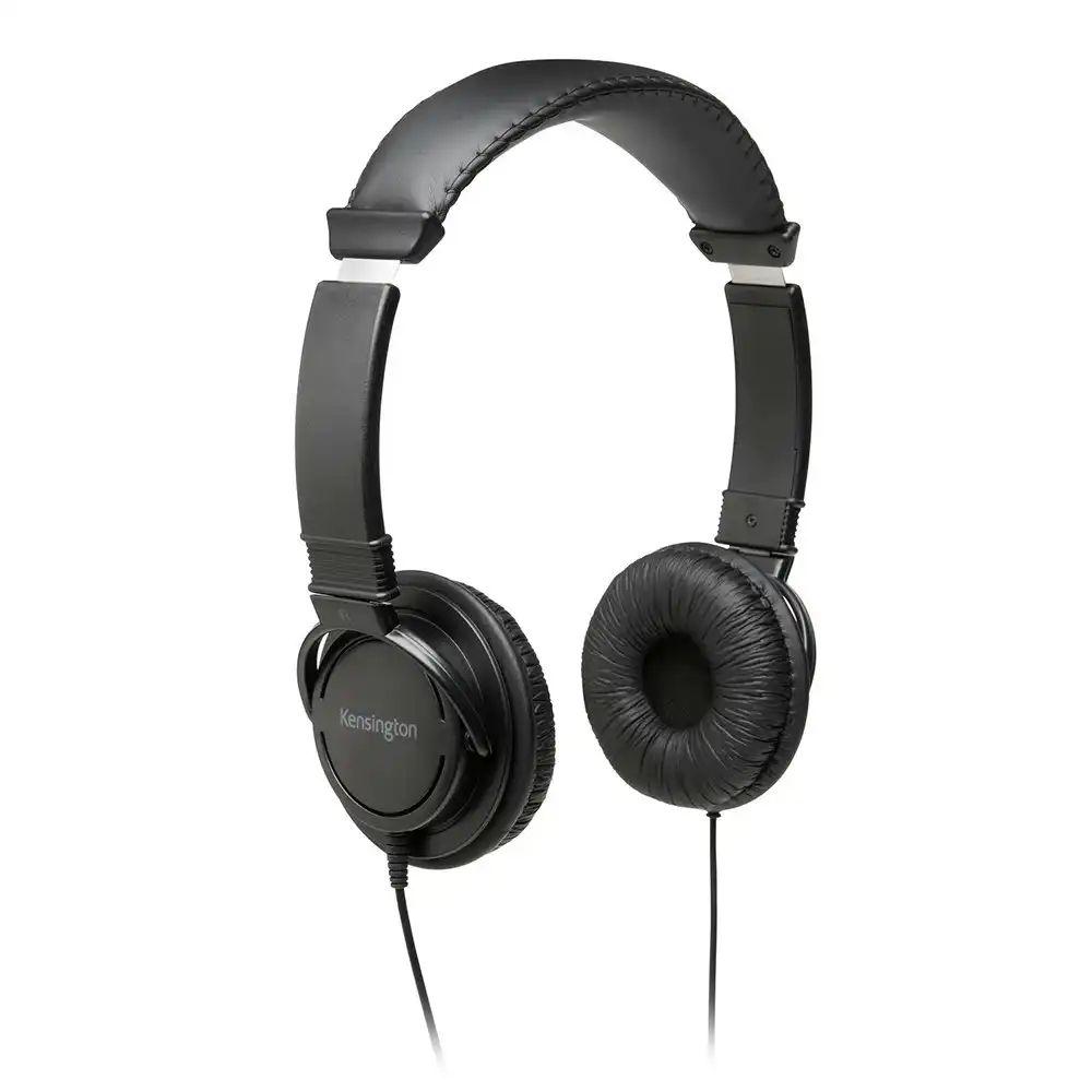 Kensington Hi-Fi KTG Headphone Over-Ear 3.5mm Headset For Laptop/Computer Black