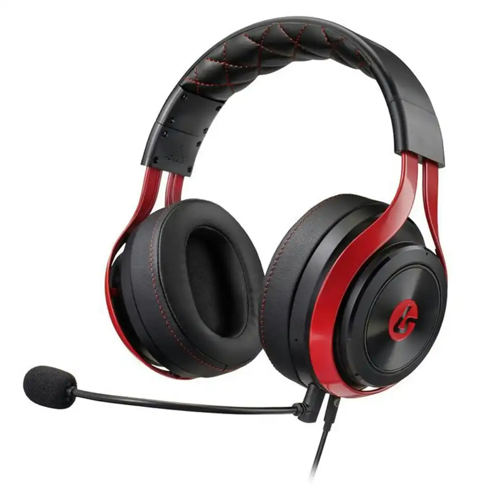 LucidSound LS25 Wired Esports Gaming Headset/Headphones For PC/Laptop Black/Red