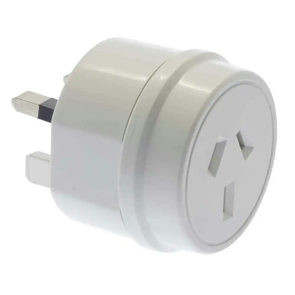 Moki Travel Adaptor AUS/NZ to UK Adapter Power Plug Charger Outlet Socket White