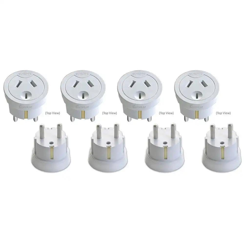 4x Sansai Travel Power Adapter Outlet AU/NZ Socket to Plug Asia EU/Bali/M East