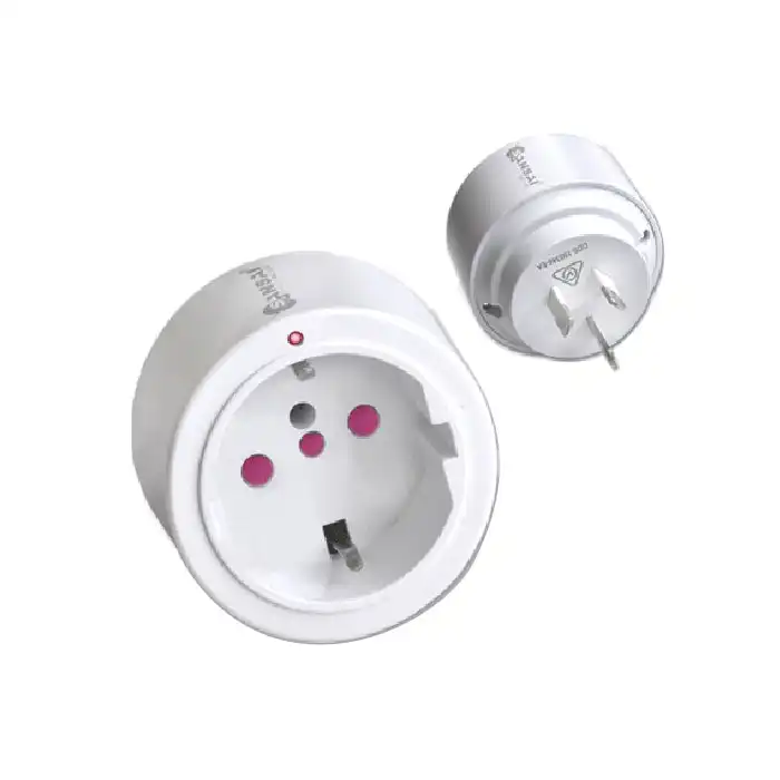 Sansai STV-019 Travel Adaptor Europe Asia Italy to AU NZ Power Plug Outlet White