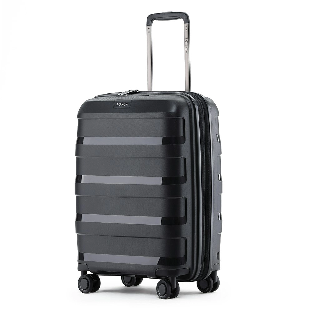 Tosca Comet 88L/25" Hard Case Wheeled Luggage Medium Trolley Suitcase Black