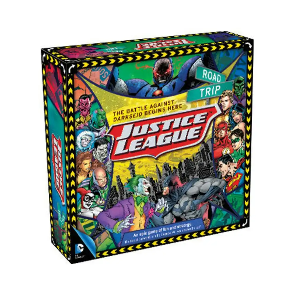 DC Justice League Road Trip Kids Fun/Stratergy Board Game 2-4 Players 12y+
