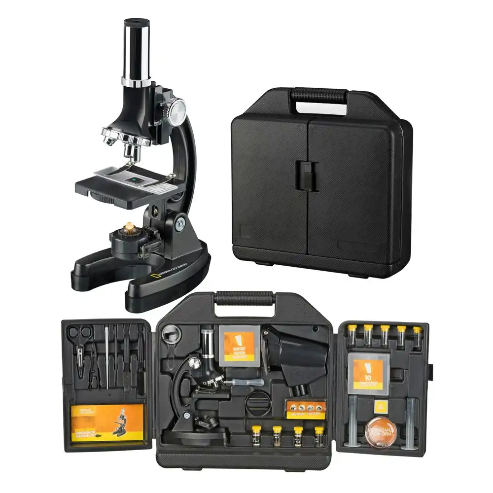 64pc National Geographic 300x-1200x Microscope Set w/ Carry Case Kids/Child 6y+