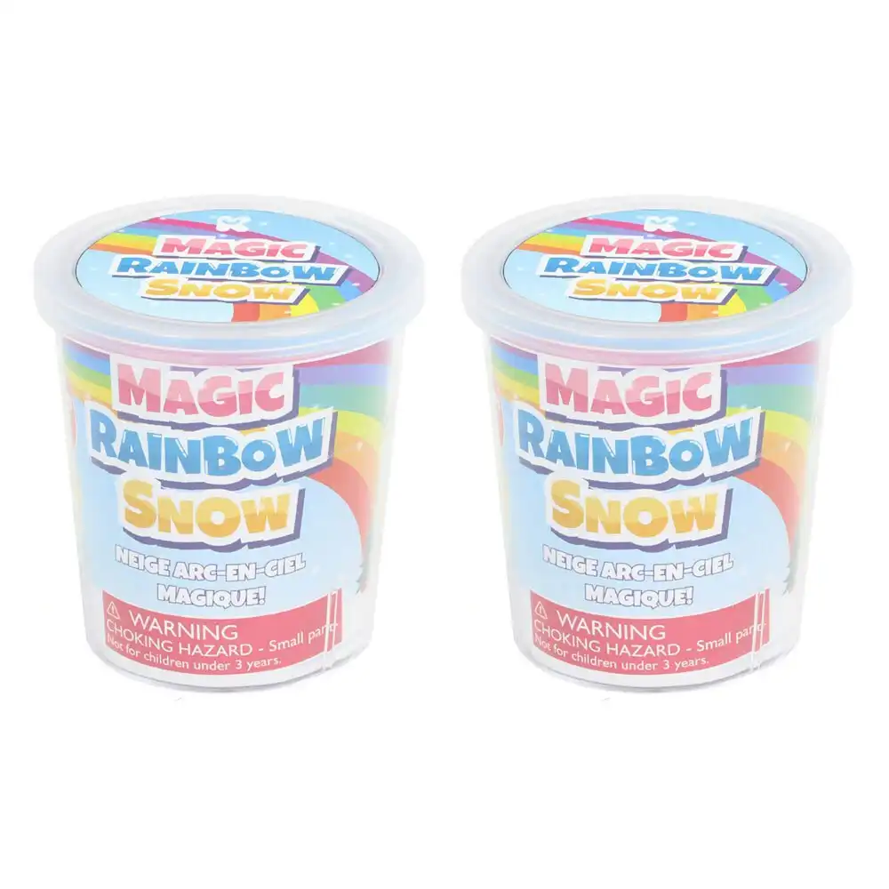 2x Fumfings 8cm Magic Rainbow Snow Kids Fun Sensory Play Game Toy 3y+ Assorted