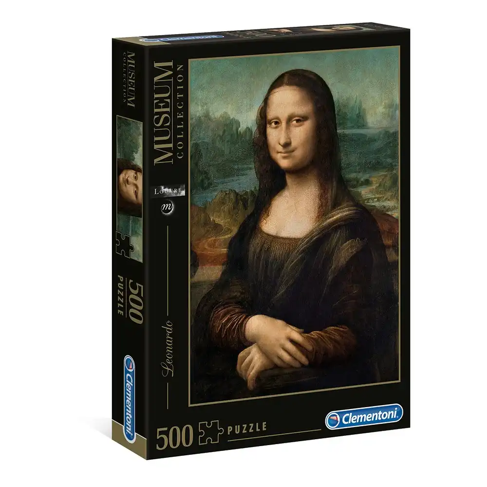 500pc Clementoni Mona Lisa 36x49cm Jigsaw Puzzle Pieces Family/Kids Game Toy