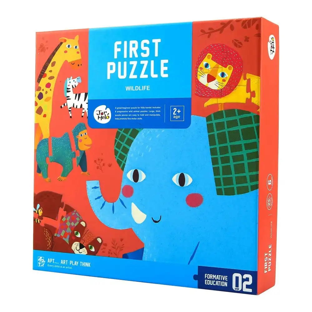 25pc Jarmelo First Puzzle Kids/Children's Wildlife Themed Jigsaw Puzzle 12m+