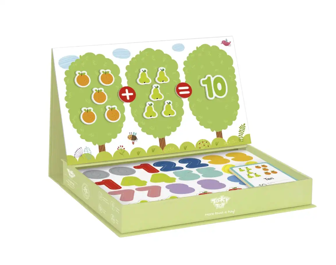 Tooky Toy Magnetic Box Children's/Kids Tabletop Maths Puzzle Thinking Game 3+