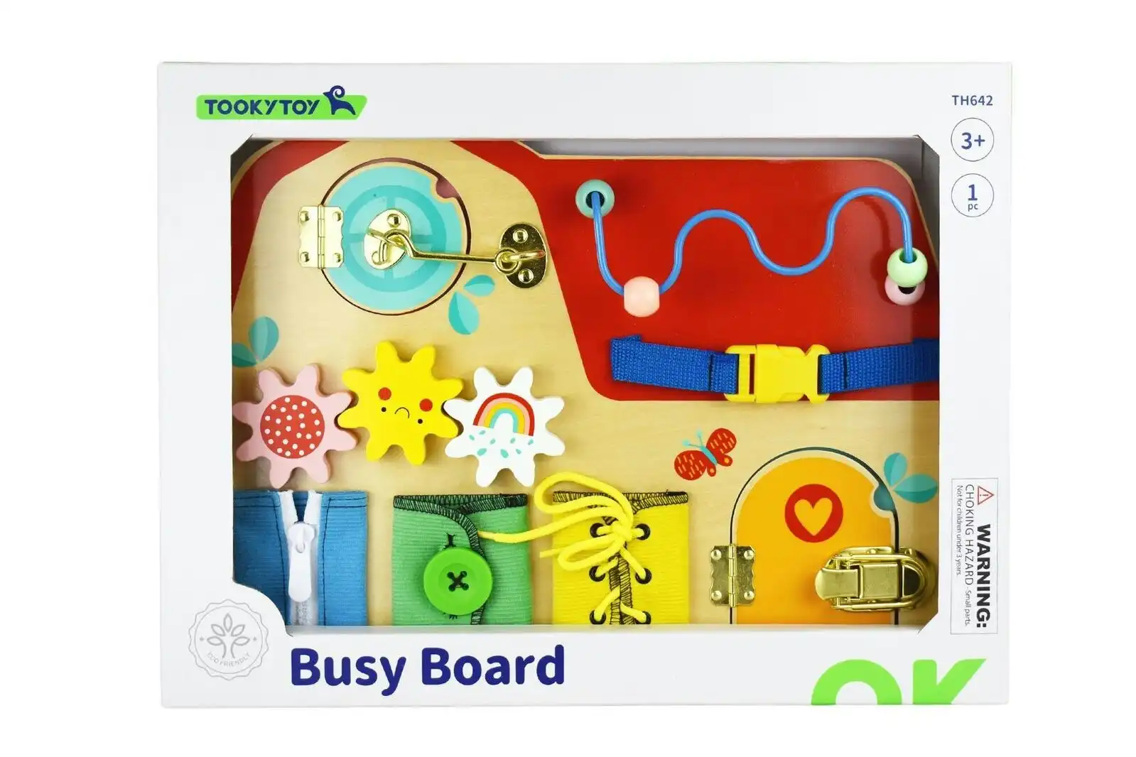 Tooky Toy Busy Board Educational Kids Fun Interactive Activity Game Play 3+
