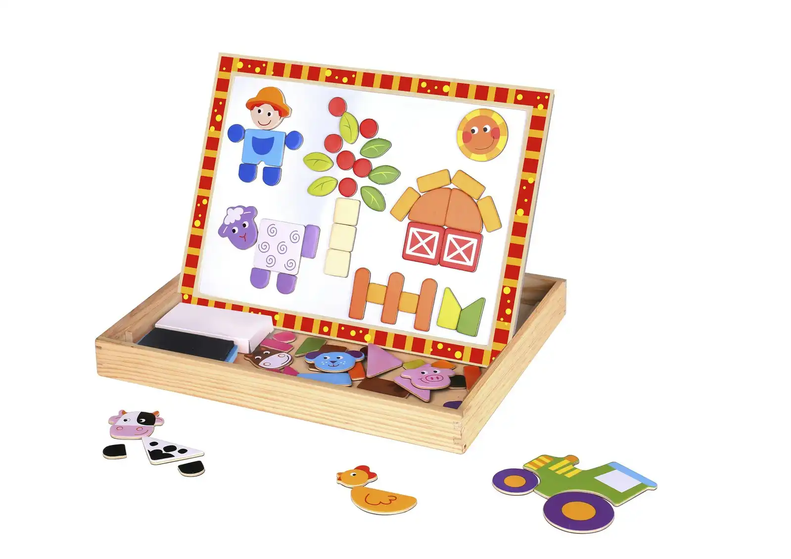 Tooky Magnetic Puzzle Children's/Toddler Interactive/Creative Toy Box Farm 3+