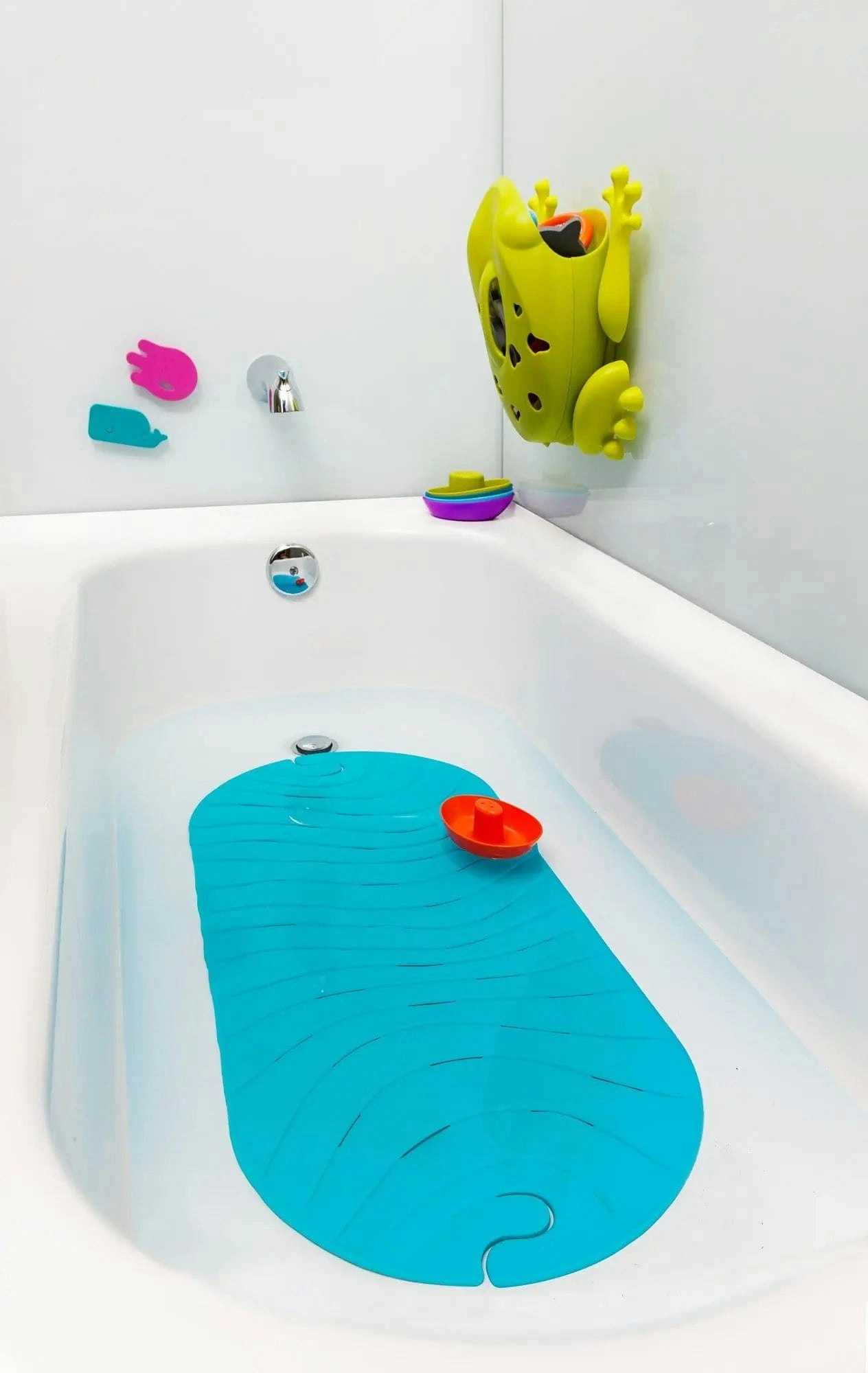 Boon Ripple Bath Mat Blue