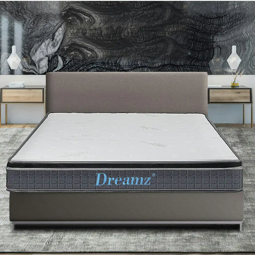Dreamz Bedding Mattress Spring King Single Premium Bed Top Foam Medium Firm 18CM