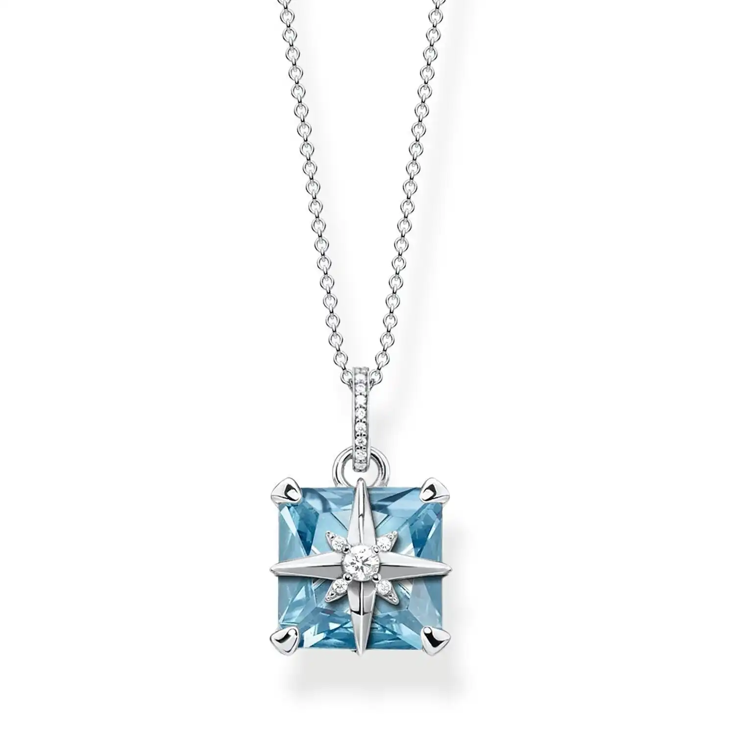 Thomas Sabo Necklace Blue Stone With Star
