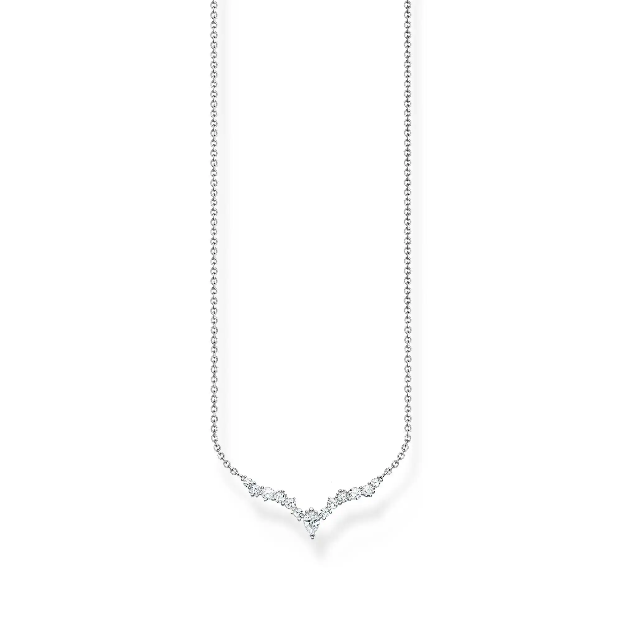 Thomas Sabo Necklace ice crystals silver