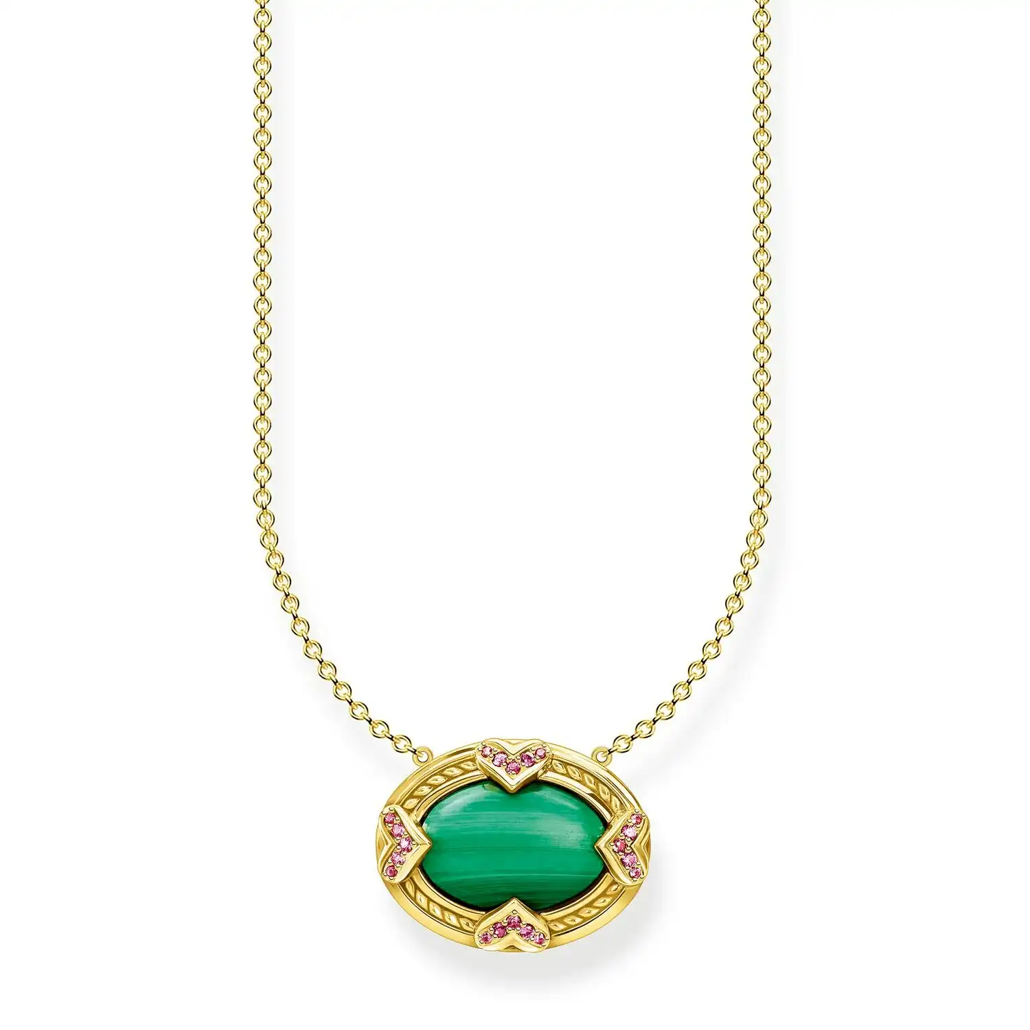 Thomas Sabo Necklace Green Stone