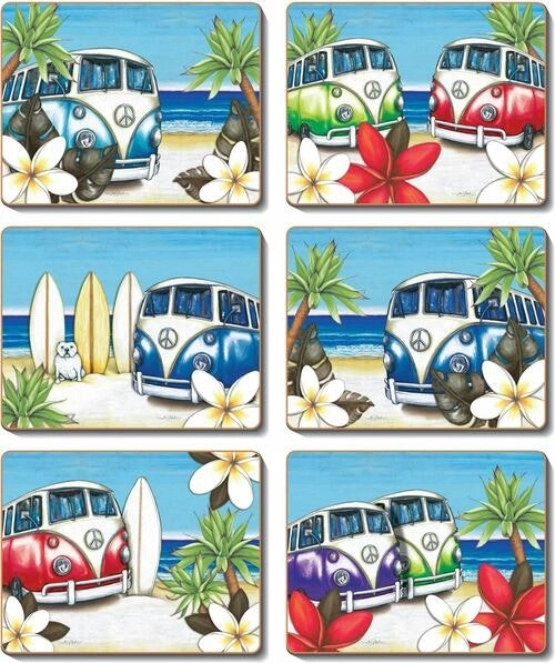 Cinnamon |  Beach Kombi Placemats Set of 6