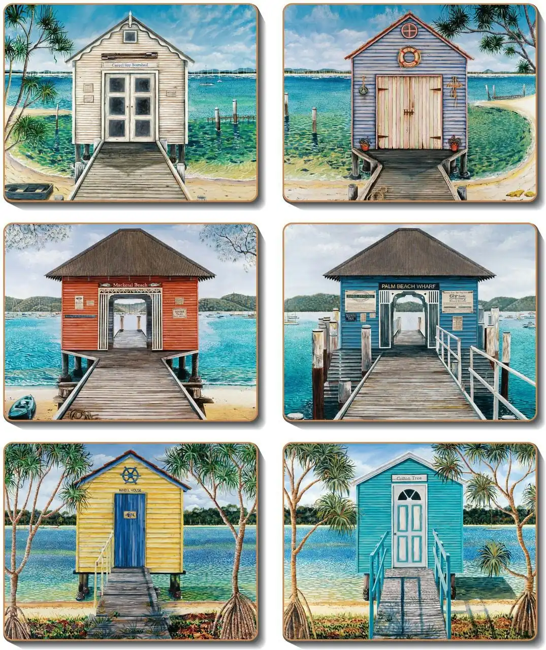 Cinnamon | Boathouses Coasters Set of 6