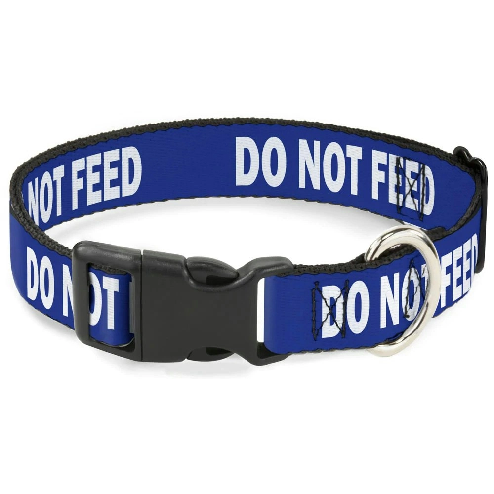 Buckle Down USA Dog Collar - 'Do Not Feed'