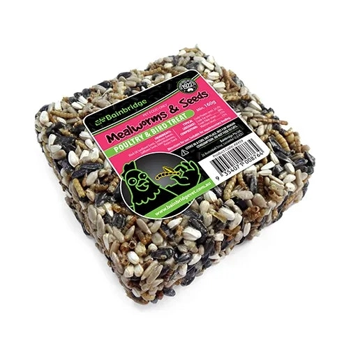 Chicken & Bird Treat Block - Meal Worms & Seeds