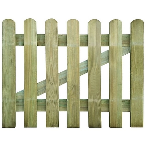 Solid Pine Garden Fence Gate - 100x80 cm