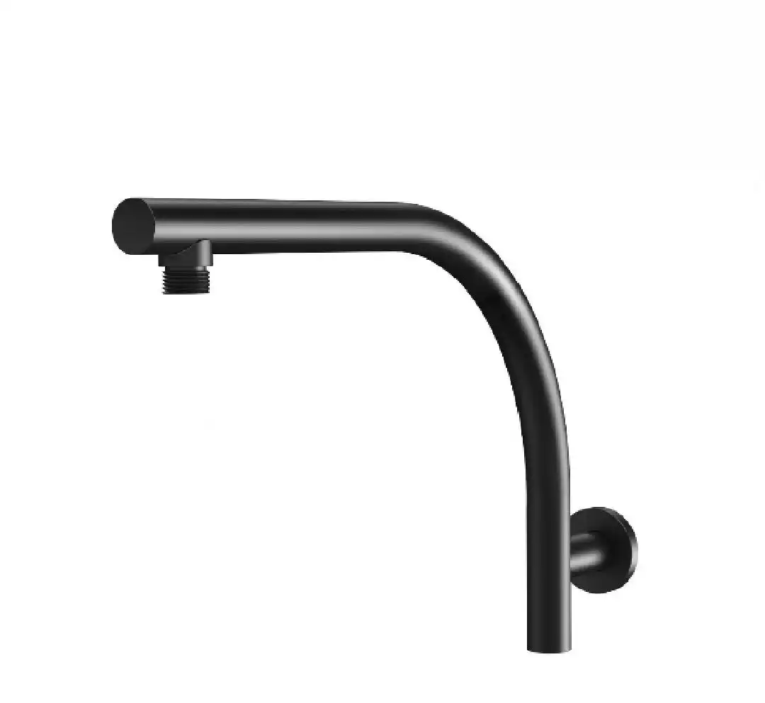 Phoenix Rush High Rise Shower Arm Only Round Matte Black RU522 MB