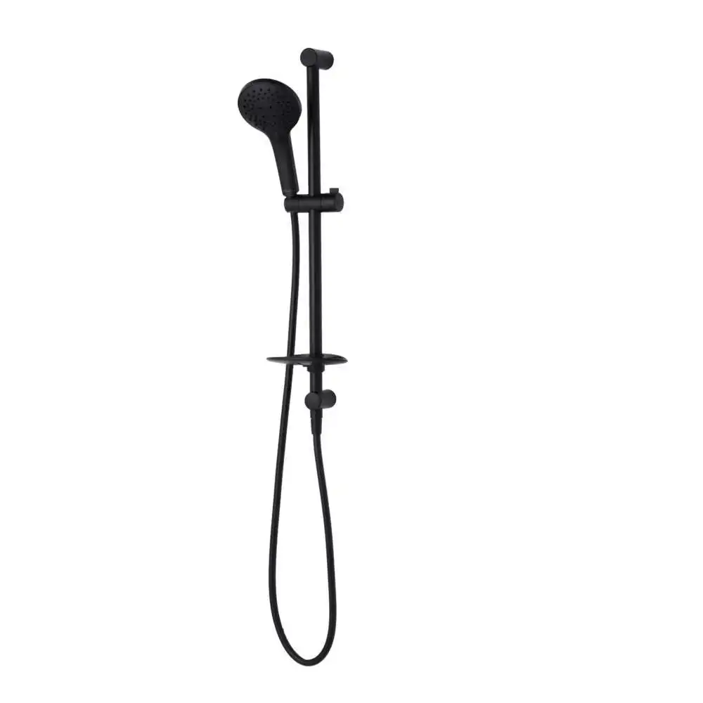 Oliveri Rome Shower Rail Set Matte Black RO147013MB